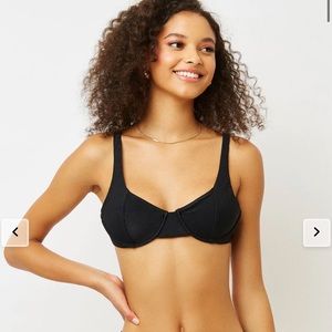 Frankie’s Bikini Anna Ribbed Bikini Top